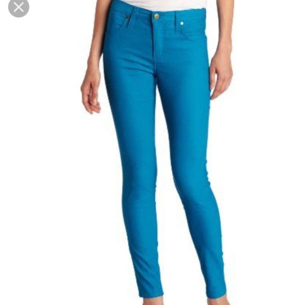 Karen Kane turquoise skinny jeans nwts size 2